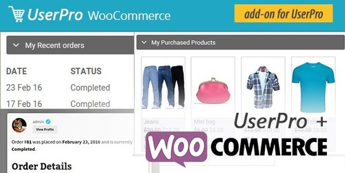 Product picture WOOCOMMERCE INTEGRATION FOR USERPRO 1.7
